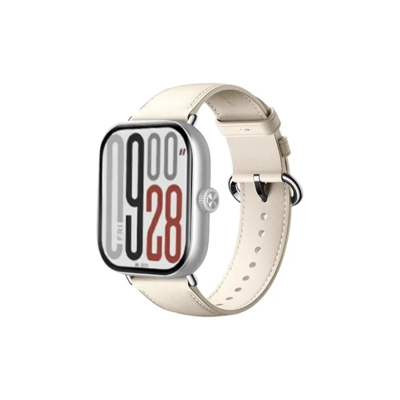 Yu Qing Xiaomi Red Beige Compatibility Watch Band 205mm Artificial Leather Material-4