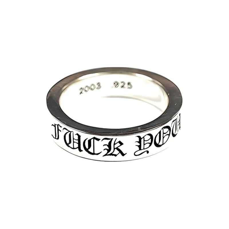 Chrome Hearts 925 Sterling Silver Rings Unisex Silver-1