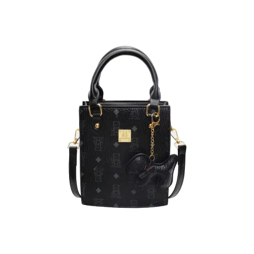 HCXK PU Handbag Crossbody Bag Unisex Brown Pink/Black White/Black White