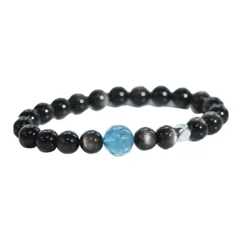 Red All Year Round Obsidian Bracelets Men's