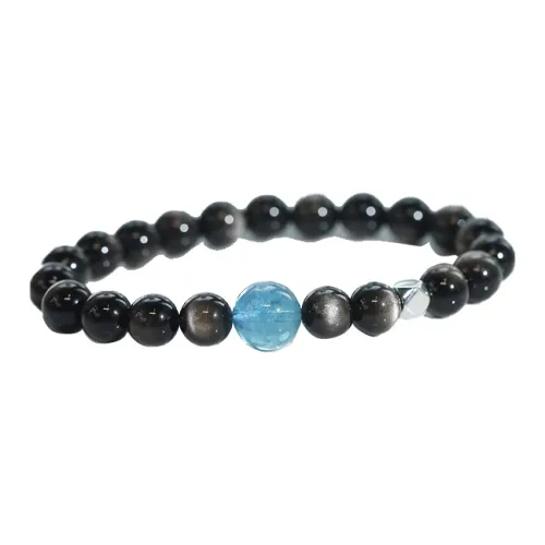 Red All Year Round Obsidian Bracelets Men's