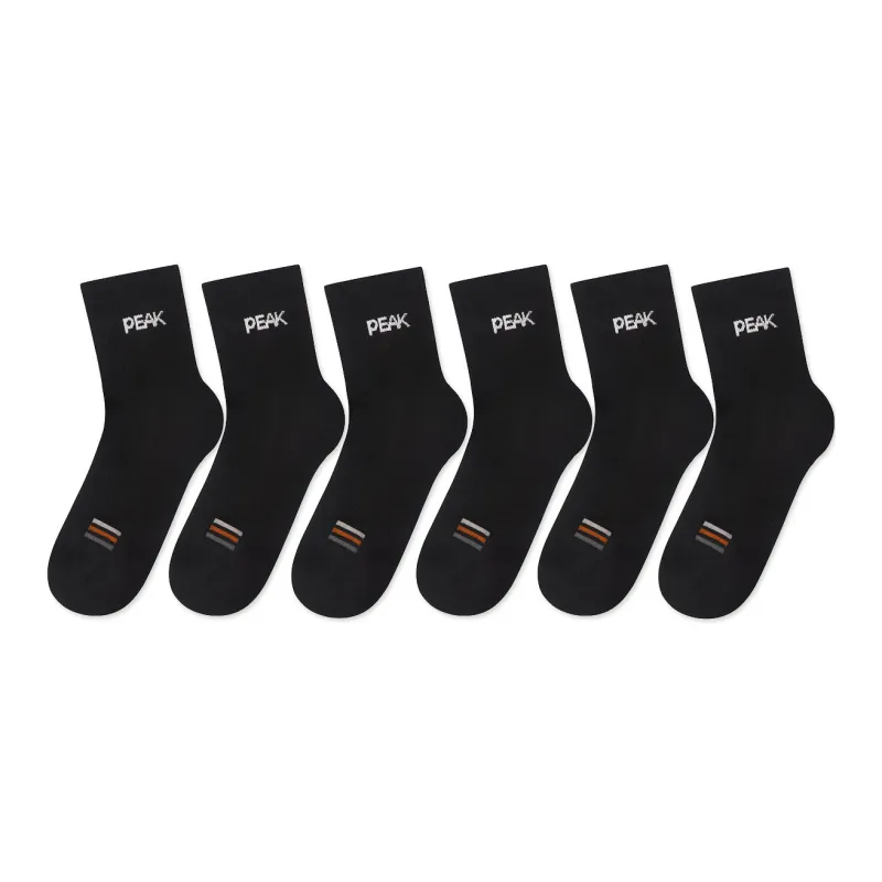 PEAK Mid Calf Socks Unisex 6 Pack-3