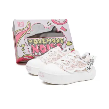 MOREMORENOISE Canvas Shoes Women's Low Top White