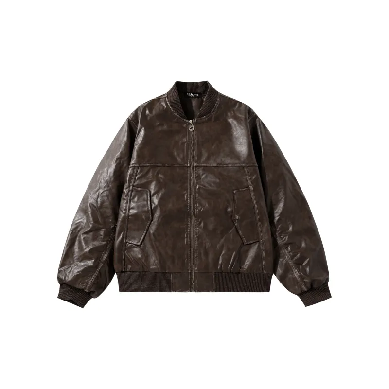 *EVAE+MOB Leather Jacket Unisex-1