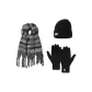 Gray+Hats & Caps+Glove
