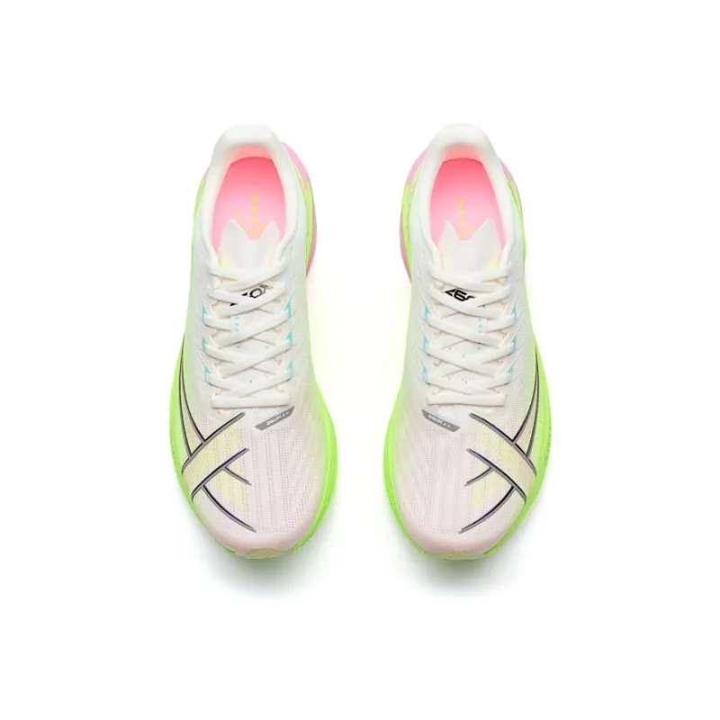 XTEP 260X 2.0 Anti-Slip Wear-Resistant Low-Top Carbon Plate Marathon Running Shoes Women's White Pink-3