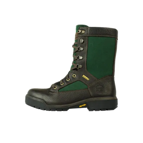 Timberland Field Boots Waterproof And Wear resistant Short Mid Calf Outdoor Boots Men's Brown Green
