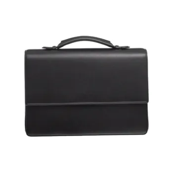 CARTIER Calfskin Briefcases Handbags Men's Black