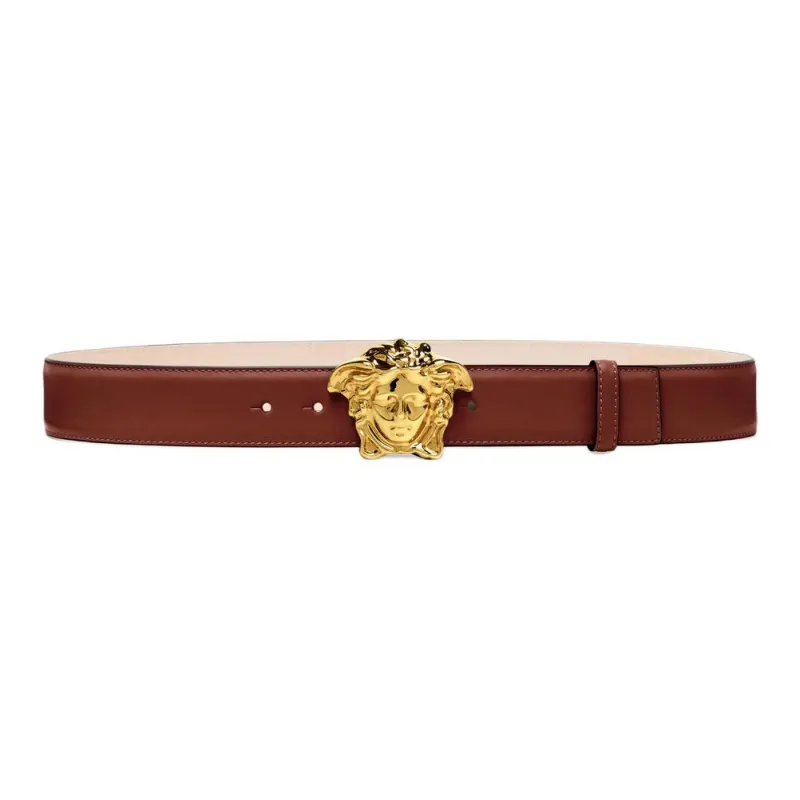 VERSACE La Medusa Leather Belt-0