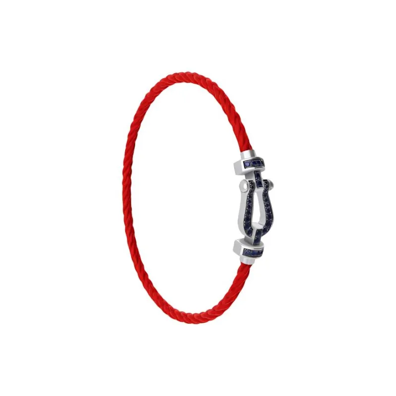 FRED 18K White Gold Bracelets Men's Red-1