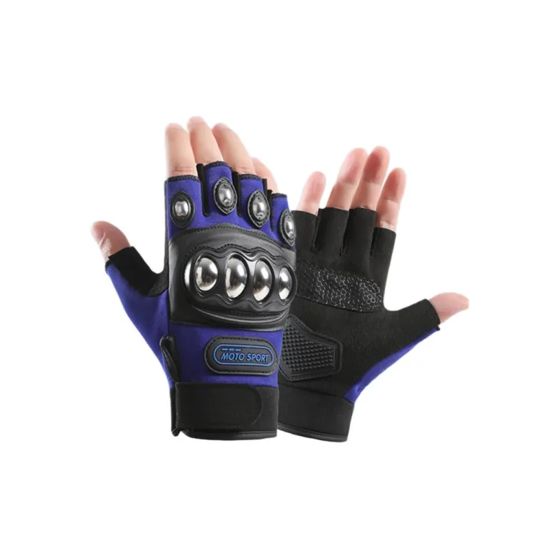 HNJ Riding Equipment Cycling Glove Unisex Mesh Fabrics, Alloy-2