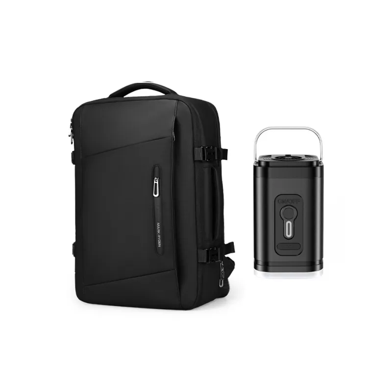 MARK RYDEN Oxford Large Capacity Backpack Students Backpack Large Size Men's Elegant Black/Graphite Gray/Olive Green-18