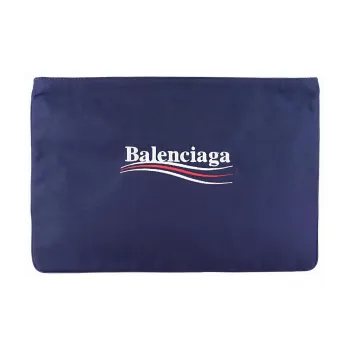 Balenciaga Nylon Clutch Women's Blue