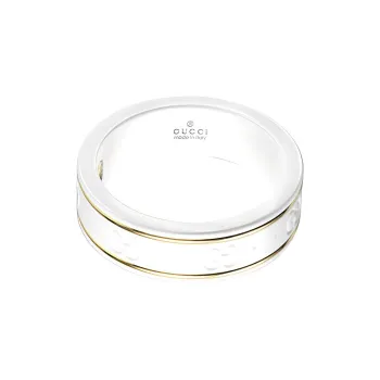 GUCCI 18K Gold Rings Women's White