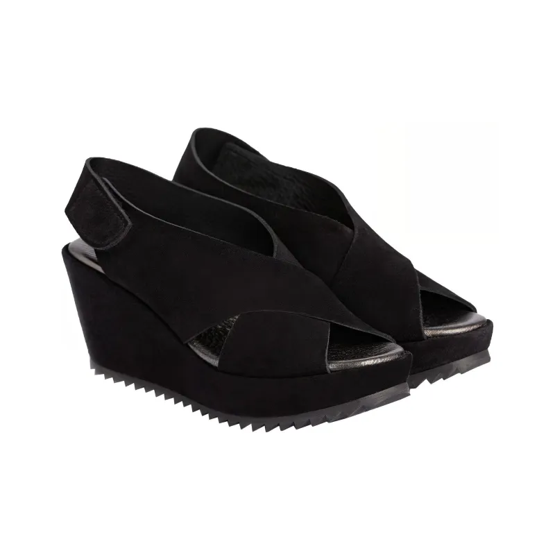 Pedro García One Strap Sandals Women's Black-2