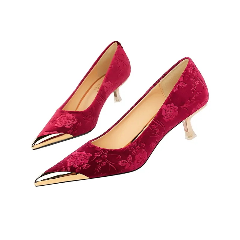 QITUMAUL Slim Heel High Heels 4.5cm Women's-2