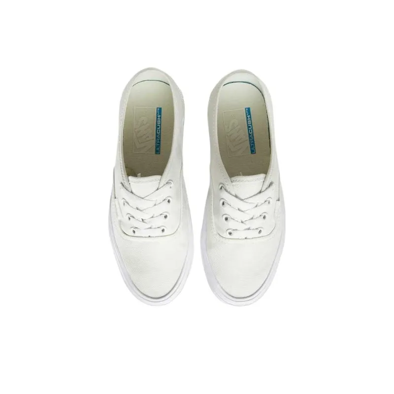 Vans Authentic Anti Slip Wear Resistant Low Top Skateboard Shoes Unisex Light Yellow-2