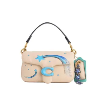 COACH Tabby Nappa Leather One Shoulder Handbags Small Size Women's Ivory