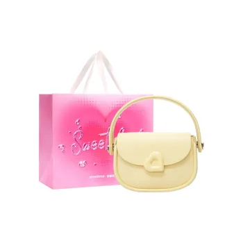 ONE TIME Synthetic Leather Peach Heart Portable Crossbody Bag Shoulder Bag Small Size Women's Multiple Colors