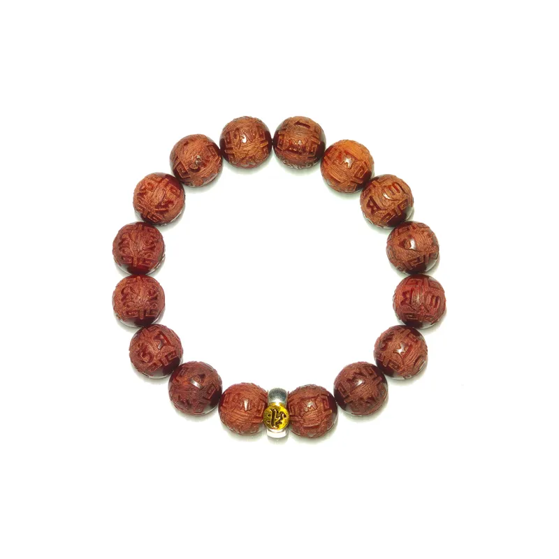 Guansha Pterocarpus Bracelets Unisex-1
