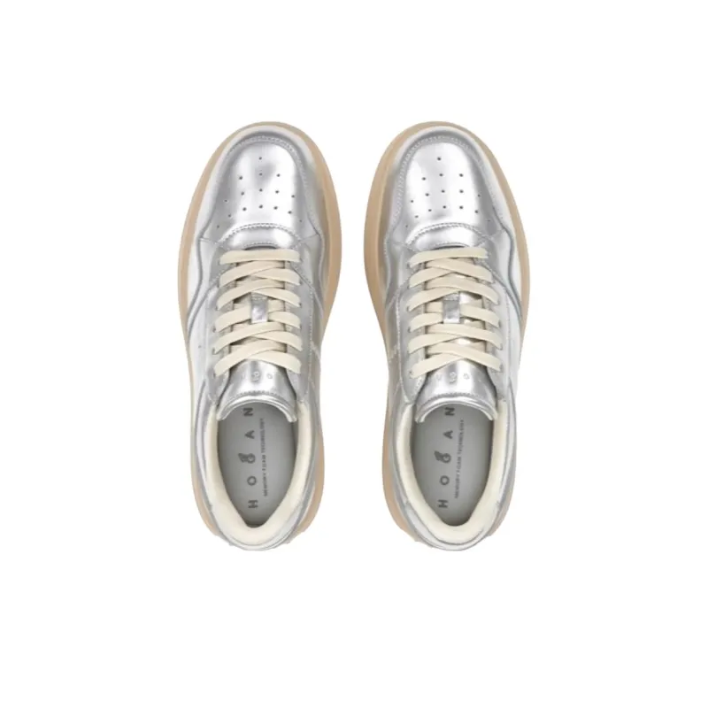 HOGAN Metallic Flatform Sneakers Women's-3