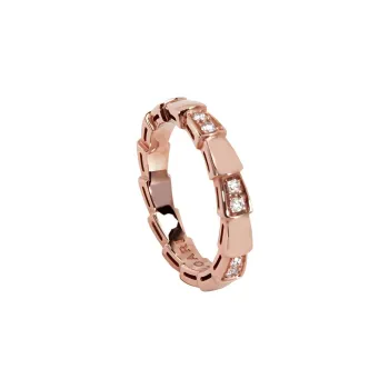 BVLGARI SERPENTI VIPER 18K Rose Gold Rings Women's