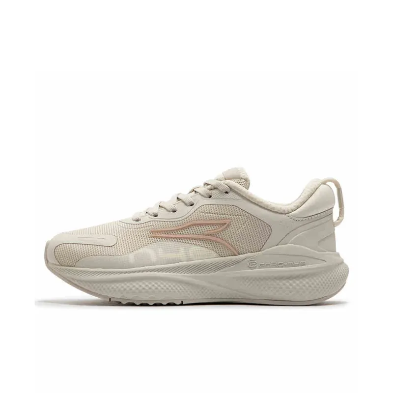 361° Anti Slip Wear Resistant Low Top Running Shoes Women's Oat Milk Luxury Gold-0