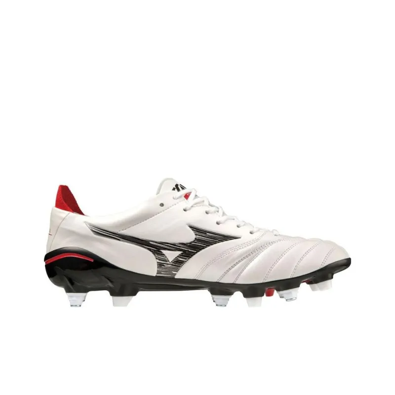 Mizuno Morelia Neo 4 Anti Slip Wear Resistant Soccer Shoes Unisex White Black-1