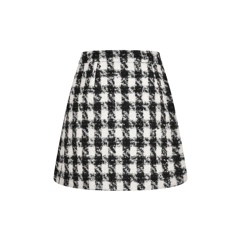 RARE Casual Short Skirts Women's Black White-2