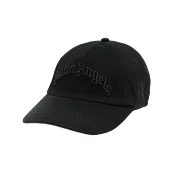 PALM ANGELS Logo Embroidered Baseball Cap