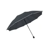 Black Vinyl Double Umbrella[Reinforced with Ten Ribs]Diameter 107cm, Umbrella Coverage 125cm