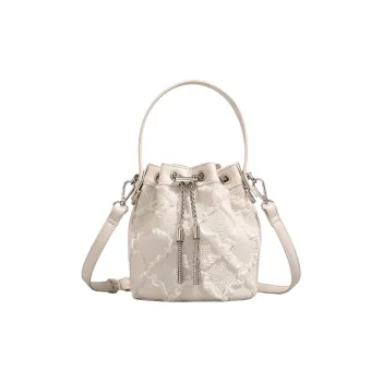 PESASRIE PU Handbag Regular Women's Ecru