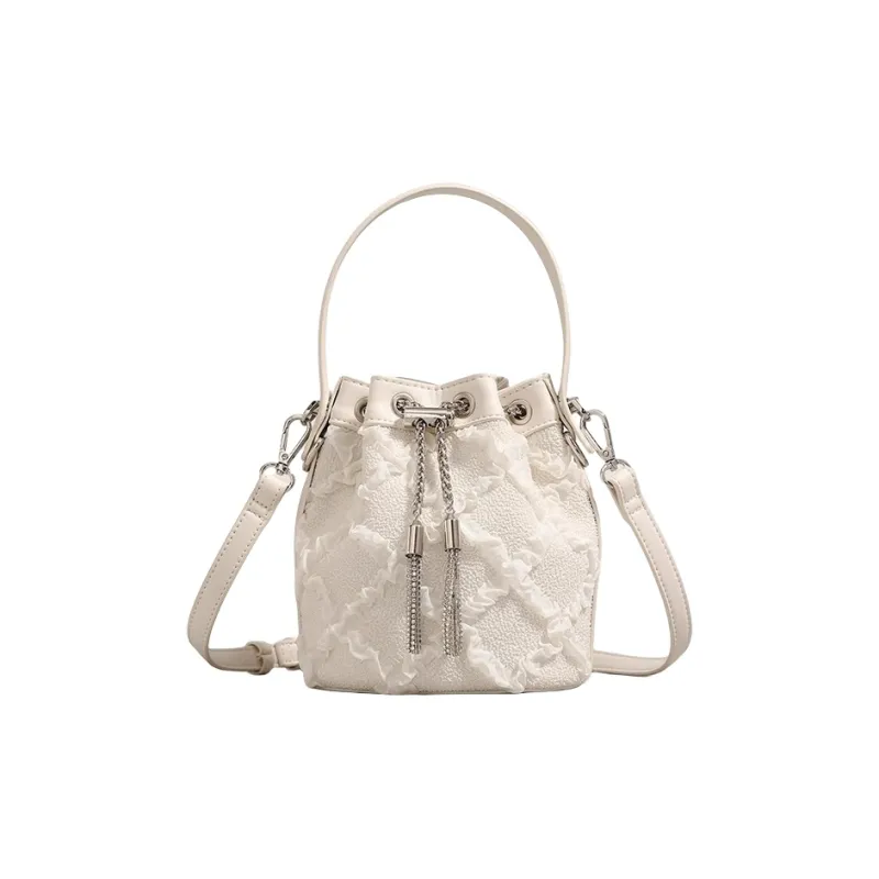 PESASRIE PU Handbag Regular Women's Ecru-0