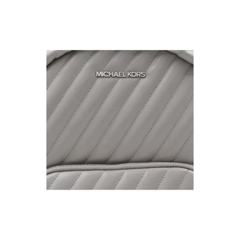 MICHAEL KORS Erin Leather Backpack Medium Size Women's Pearl Gray-5