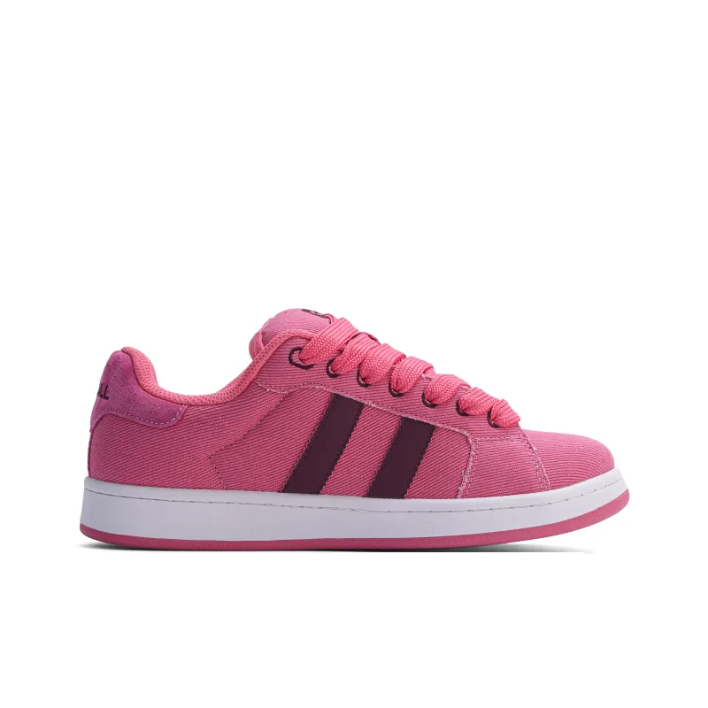 GLO BULL Skateboard Shoes Unisex Low Top Washed Pink-1