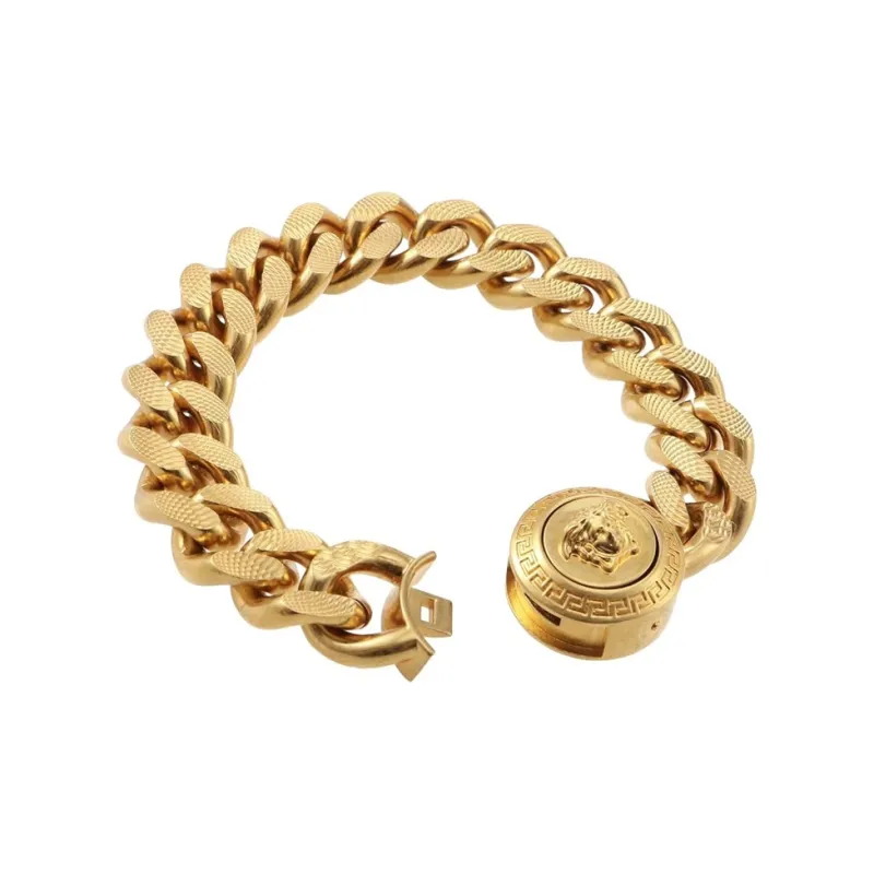 VERSACE Metal Bracelets Men's Gold-1