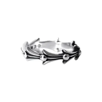 Chrome Hearts 925 Sterling Silver Rings Unisex Silver