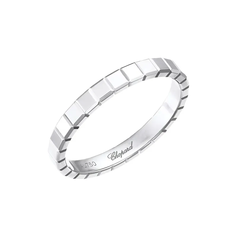 CHOPARD ICE CUBE 18K White Gold Rings Unisex Silver-0