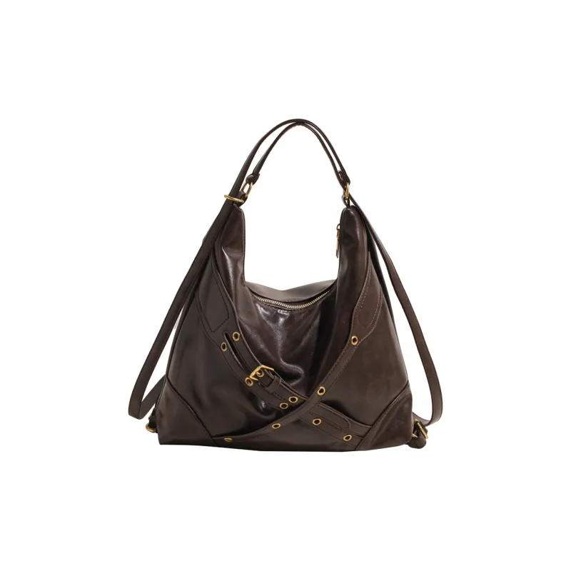 SUN ERATH&U PU Crossbody Bag Regular Women's Black/Coffee/Brown-3