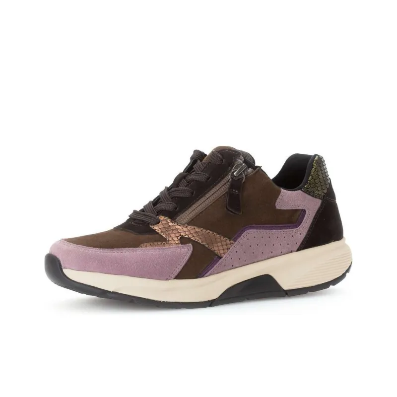 Gabor Rollingsoft Low-Top Casual Shoes Women's Purple Umber-2
