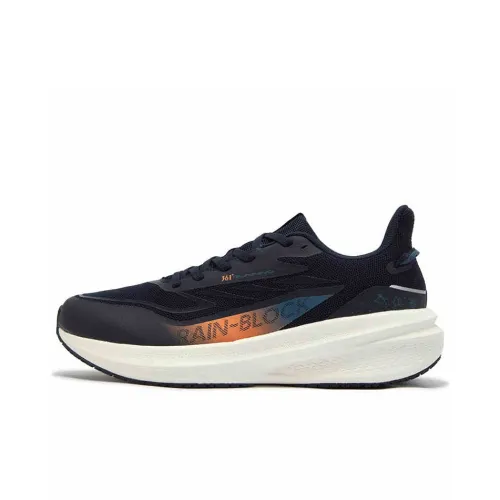 361° Anti Slip Wear Resistant Low Top Training Running Shoes Men's Black Orange