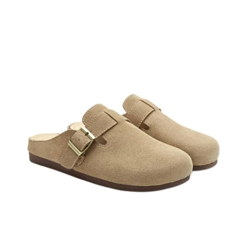 JOSINY Massage Antibacterial Quick Dry Wrap toe Slippers Women's Brown-5