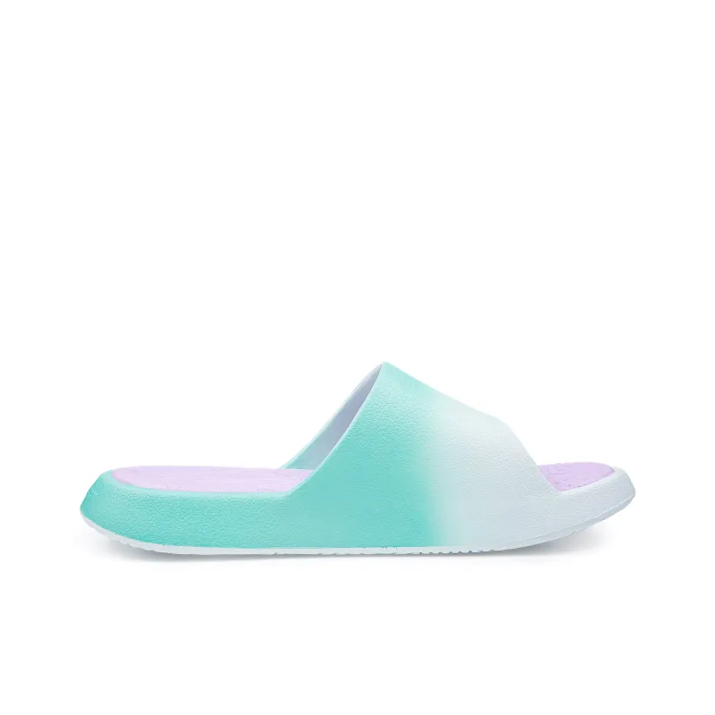 PEAK Tai Ji1.0 EVA Rubber Sole Quiet Slide Slippers Unisex Purple Green-1