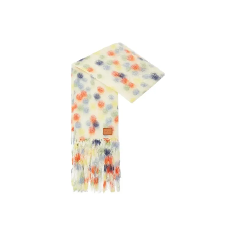 LOEWE Wool Knit Scarves Women's Multicolor-0