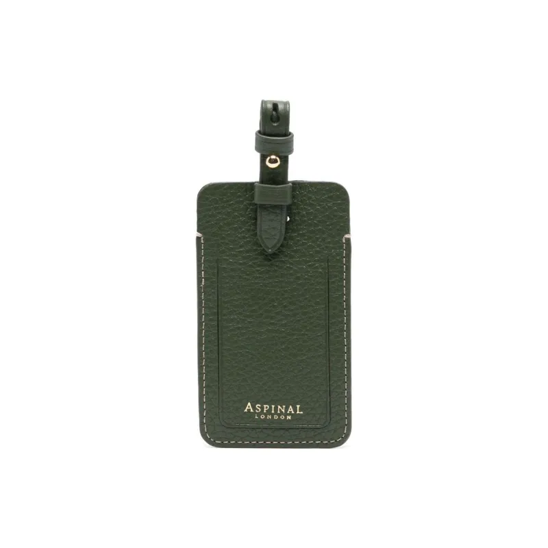 Aspinal Of London Calfskin Keychains Men's Green-0