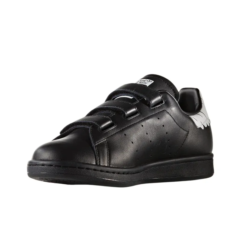 Adidas Originals STAN SMITH Anti Slip Wear Resistant Low Top Casual Shoes Women's Black-2