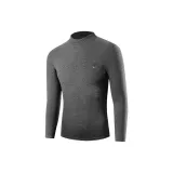 Thickened Unlined Clothing (Dark Gray) Thickened and Fleece-Lined/Windproof Mock Neck