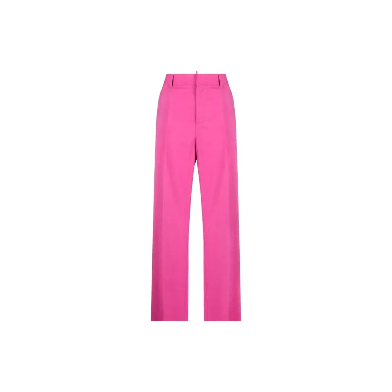 DSQUARED 2 Logo Plaque Wide Leg Trousers-4