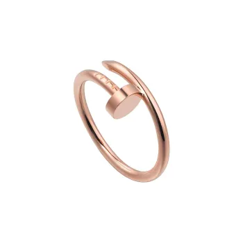 CARTIER Juste Un Clou Series 18K Rose Gold Rings Men's Rose Gold