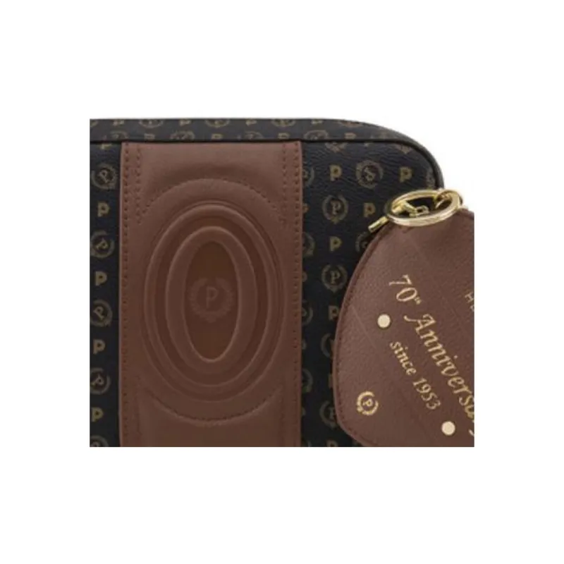 Pollini Cow Leather Crossbody Bag, Shoulder Bag Women's Black Umber-4